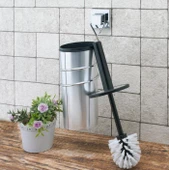 Geseus Yapışkanlı Klozet Fırçası Krom EF094 - 1