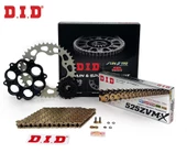 ZİNCİR DİŞLİ SETİ DUCATI STREETFIGHTER (848 cc)  (2012-2015) / DUCATI / STREETFIGHTER / 848cc / ZİNCİR: DID-525ZVM-X (Gold)-104 / ÖN DİŞLİ: SUNSTAR (15T) / ARKA DİŞLİ: JT (42T) / 2012-2013-2014-2015 - 1