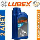 Lubex Brake Fluid DOT 4 Fren Hidrolik Yağı 500 Ml (2 Adet) - 1