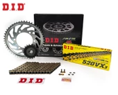 ZİNCİR DİŞLİ SETİ KAWASAKI Z 250 SL (250 cc)  (2015-2017) / KAWASAKI / Z 250 SL / 250cc / ZİNCİR: DID-520VX3 (Gold)-104 / ÖN DİŞLİ: JT (14T)  / ARKA DİŞLİ: SUNSTAR (42T) / 2015-2016-2017 - 1