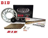 ZİNCİR DİŞLİ SETİ SUZUKI GSR (600 cc)  (2006-2009) / SUZUKI / GSR 600 / 600cc / ZİNCİR: DID-525ZVM-X (Gold)-114 / ÖN-ARKA DİŞLİ: JT (16T-48T) / 2006-2007-2008-2009-2010 - 2