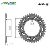 ARKA DİŞLİ / SUZUKI / DL V-STROM / XT / 650cc / (DİŞLİ SAYISI : ORİJİNAL+1) / 2004-2005-2006-2007-2008-2009-2010-2011-2012-2013-2014-2015-2016-2017-2018-2019-2020-2021-2022-2024 - 2