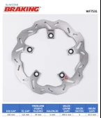 SUZUKI GSX-S / F ABS / KATANA DALGALI ARKA FREN DİSKİ / SUZUKI / GSX-S / F ABS / 1000cc / ARKA  / 2015-2016-2017-2018-2019-2020-2021-2022 - 1