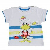 Erkek Bebek Yazlık Takım Tişört Kaprili Ördekli - 9