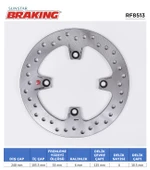 HONDA SWT 600 YUVARLAK ARKA FREN DİSKİ / HONDA / SW-T ABS / 600cc / ARKA  / 2011-2012-2013 - 1