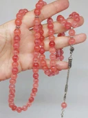 Gül Kuvars Taşı 99luk Tesbih 8mm (14435) thumbnail 1