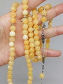 Kalsit Taşı 99luk Tesbih 8mm (3205) thumbnail 4