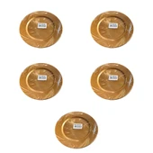 Kullan At Parti Davet Sunum Servis Plastik Sert Mika Tabak - 26 Cm. - Altın - 6 Adetlik 5 Paket thumbnail 1