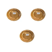 Kullan At Parti Davet Sunum Servis Plastik Sert Mika Tabak - 26 Cm. - Altın - 6 Adetlik 3 Paket thumbnail 1