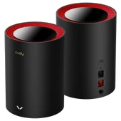 Cudy Router M3000 2-Pack Ax3000Mbps 2.4Ghz/5Ghz Ap/Re/Wısp 2.5Ge Mu-Mımo Kablosuz 2'Li Mesh Wi-Fi 6 - 1