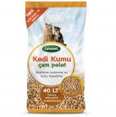 KEDİ KUMU ÇAM PELET 100 ORGANİK AĞAÇ KOKULU 40 LT - 1
