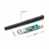 Cc2531 Usb Dongle + Anten 2.4ghz Zigbee Wifi Bluetooth Kablosuz Data Yakalayıcı thumbnail 1