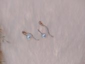 Hdmarketim Swarovski Taşlı İncili Doğa Temalı Küpe - 3