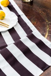 Only Black and White Duck Keten Runner  40 x 140 - 2