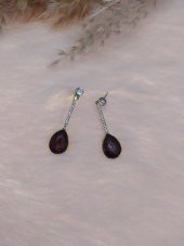 Hdmarketim Swarovski Karışık Taşlı Sallantılı Küpe Dogal Temalı thumbnail 1