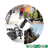 Hsgl Elektrikli Scooter  katlanabilir yol dağ  bisiklet duvar askı aparatı - 3