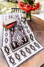 Turkish Carpet Duck Keten Runner 40 x 140 - 1