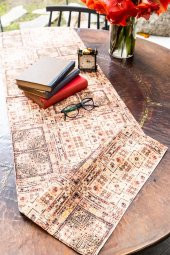 Golden Diamond Duck Keten Runner 40 x 140 - 1