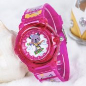 Şirin Fuşya Renk Silikon Kordon Rakamlı Kız Çocuk Kol Saati ST-303831 thumbnail 1