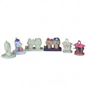 Boyanabilir Polyester Poliüretan Ham Obje 3 Biblo Set Baykuş Unicorn Flamingo - 1