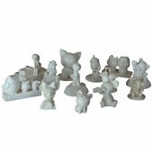Boyanabilir Polyester Poliüretan Ham Obje 13 Biblo Set - 1