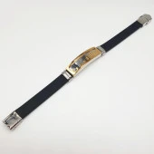 Altın Renk İçinde Merdiven Desen Bileklik - 2