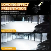 2 Adet H1 Soket Led Xenon Far Ampulü 6000k Beyaz 8000lm thumbnail 4