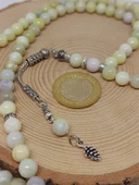 Peridot (Zebercet) Taşı Yeşil-Beyaz Alacalı 99luk Tesbih 8mm (23115) thumbnail 5