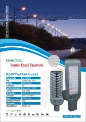 50W Led Yol Sokak Armatür DLS Park Bahçe Çevre Site Bina Dış Mekan Lamba Aydınlatma Ledli Sokak Armatürü - 2