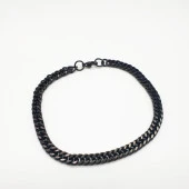 Siyah Renk Çelik Bileklik - 2
