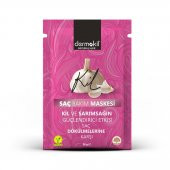 DERMOKİL Vegan Saç Bakım Maskesi Kil ve Sarımsak Güçlendirici Etkisi Saç Dökülmelerine Karşı 35 ml - 1