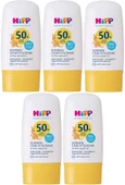 Hipp Babysanft Güneş Kremi -Yüz için Sonnen Gesıchtscreme 50+ Faktör Ultra Sensıtıv 30ML (5 Li Set) - 1