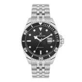 Daniel Klein DK.1.10724.1 Gümüş Siyah Takvimli Çelik Kordonlu Fosforlu Erkek Kol Saati - 1