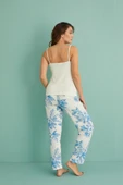 Gd Goldoremi 14401-4 Kadın Termal Kumaş 3'lü Sabahlıklı Pijama Takım - 7
