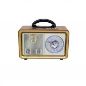 Meier M-110BT Nostaljik Retro Ahşap Bluetooth Fm Radyo - 1
