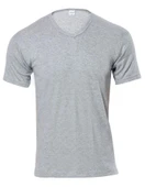 Anıt Erkek Ribana V Yaka Kısa Kol Fanila Atlet 1109 - 6 Adet   Siyah L thumbnail 5