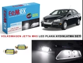 Volkswagen  Jetta Mk5 LED Plaka Aydınlatma Ampul Seti FEMEX Parlak Beyaz thumbnail 1