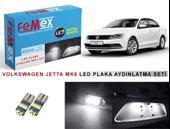 Volkswagen Jetta Mk6 LED Plaka Aydınlatma Ampul Seti FEMEX Parlak Beyaz thumbnail 1