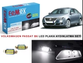 Volkswagen Passat B6 LED Plaka Aydınlatma Ampul Seti FEMEX Parlak Beyaz thumbnail 1