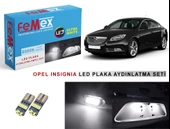 Opel İnsignia LED Plaka Aydınlatma Ampul Seti FEMEX Parlak Beyaz - 1