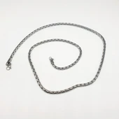 Gümüş Rengi Erkek Çelik Kolye - 10