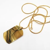 Altın Renk Erkek Askeri Arma Kolye - 4