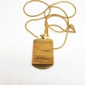 Altın Renk Erkek Askeri Arma Kolye - 7