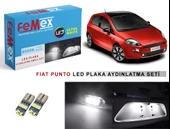 Fiat Punto LED Plaka Aydınlatma Ampul Seti FEMEX Parlak Beyaz - 1