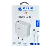 Şarj Adaptörü Type-C Quick Qualcomm 67 Watt Süper Hızlı BlueTeam BC-67 thumbnail 1