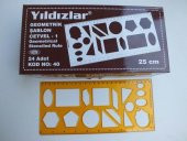 YILDIZLAR PLASTİK GEOMETRİK ŞABLONU KOD:040 - 1