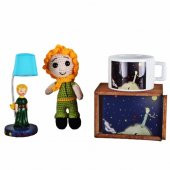 Küçük Prens Üçlü Set Amigurumi 16 Cm Küçük Prens Işıklı Biblo Ve Kutulu Kupa Küçük Prens Set - 1