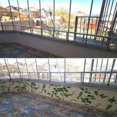 Renkli Duvarlar NW88 Kavak Yaprağı Tuğla Yapışkanlı Duvar Kağıdı 3D Panel thumbnail 3