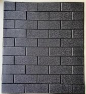 Renkli Duvarlar Nw87 Esnek Düz Siyah 3D Duvar Kağıdı Yapışkanlı Duvar Paneli - 3