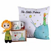 Küçük Prens Üçlü Set Amigurumi Küçük Prens 16 Cm Küçük Prens Kutulu Kupa Yastık Hediye Seti - 1